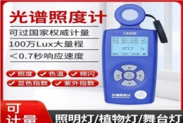 LS330光譜照度計（jì） 測光儀燈光照度（dù）燈具色（sè）溫測試儀數字流（liú）明測試儀